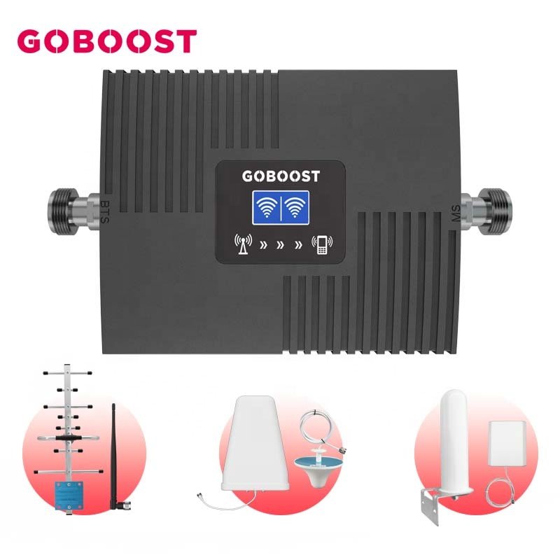 Goboost vodafone network improve dcs repeater 900 1800 MHz 3g 4g 5g gsm network signal booster